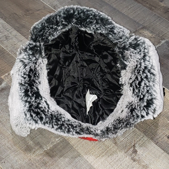 One size buffalo plaid faux fur trapper hat - Picture 3 of 5